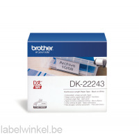 DK-22243 Doorlopend papier tape 102 mm x 30,48m - wit - zelfklevend